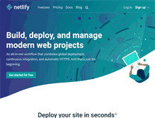 Tablet Screenshot of netlify.com